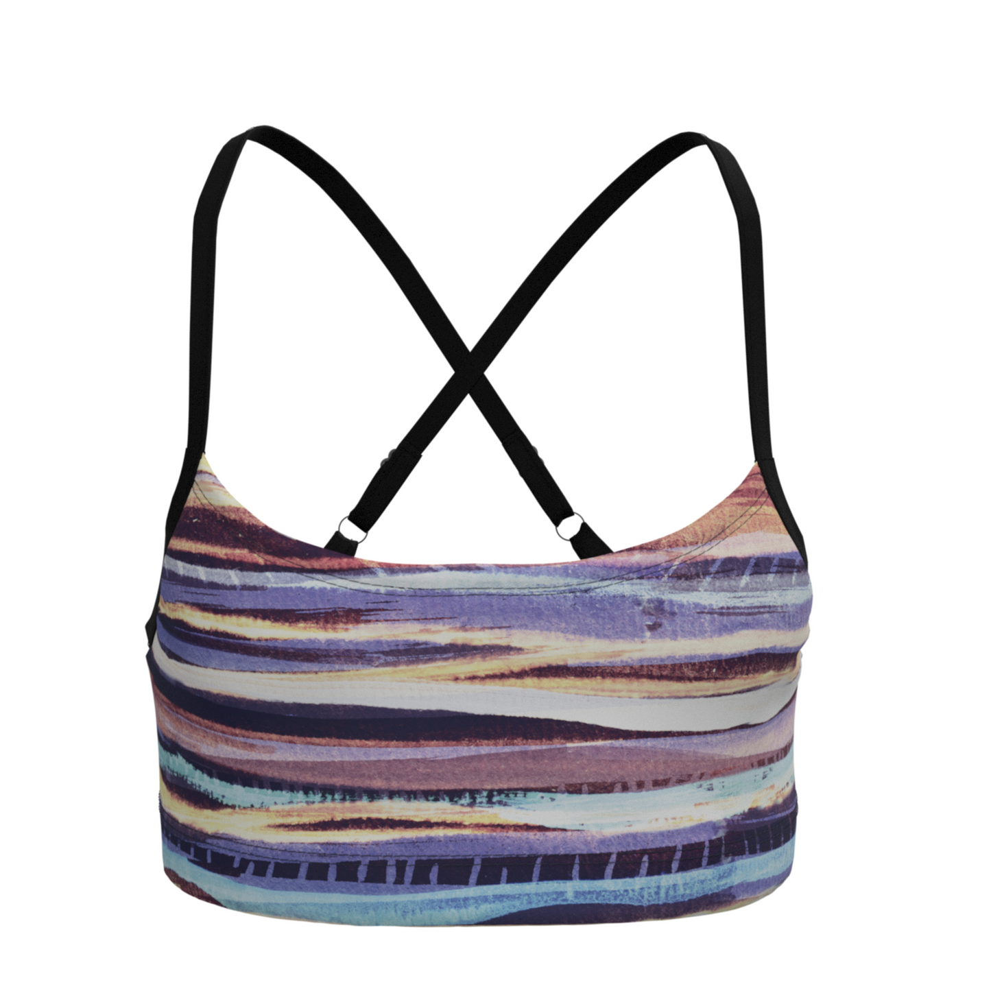 Women's Sports Bikini Earthy Stripe