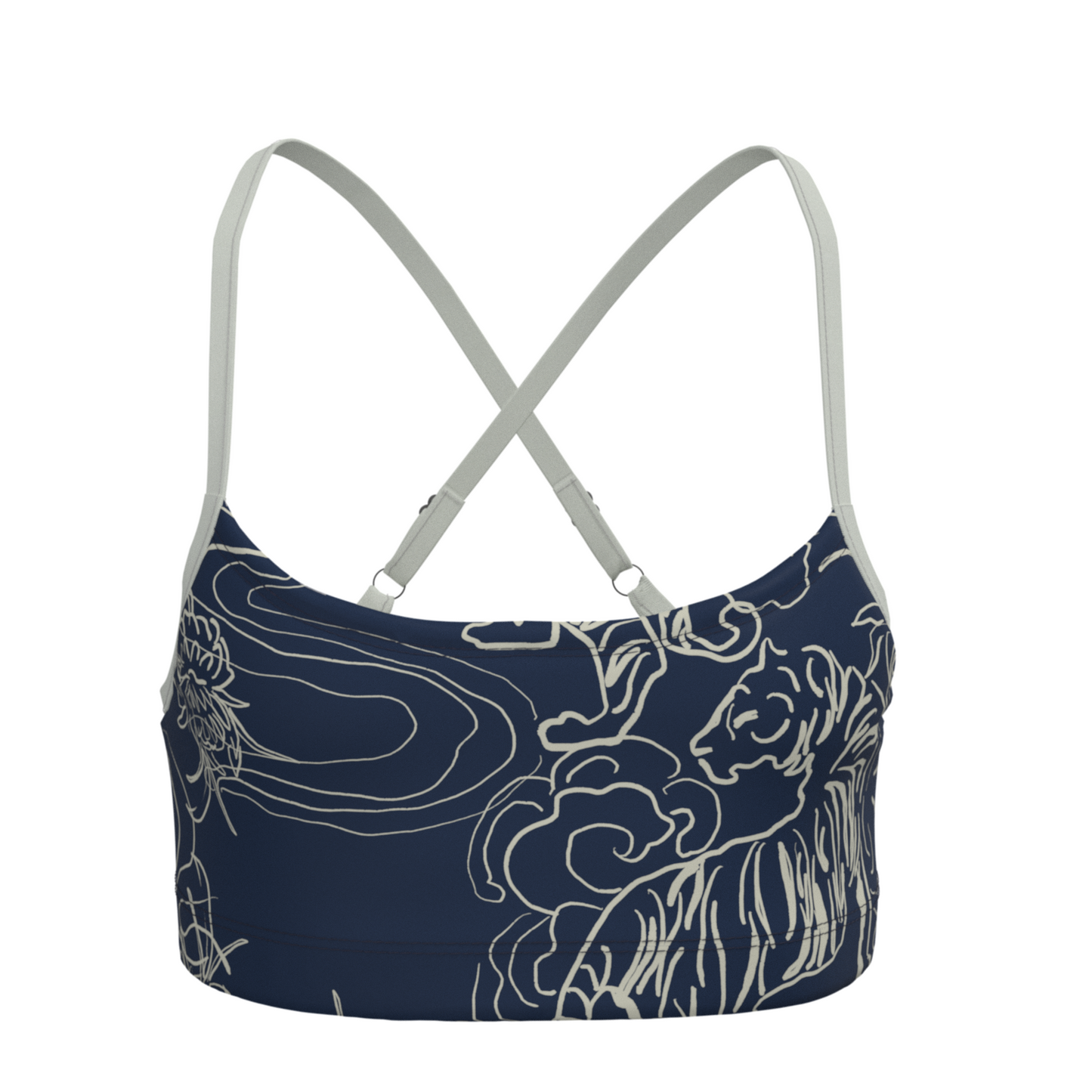 Women's Sports Bikini Tiger Flower