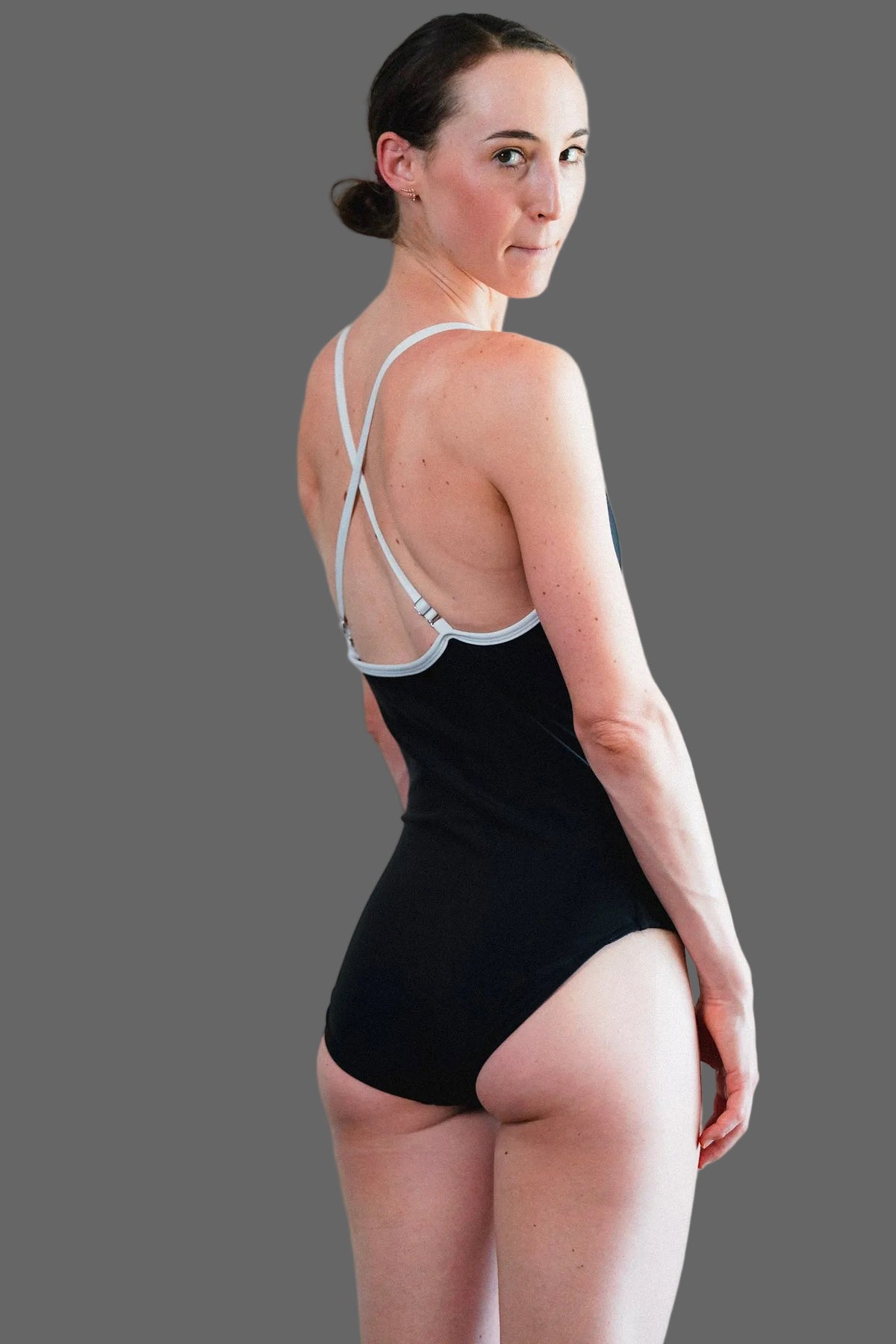 Women's One Piece HIGH Back B&W