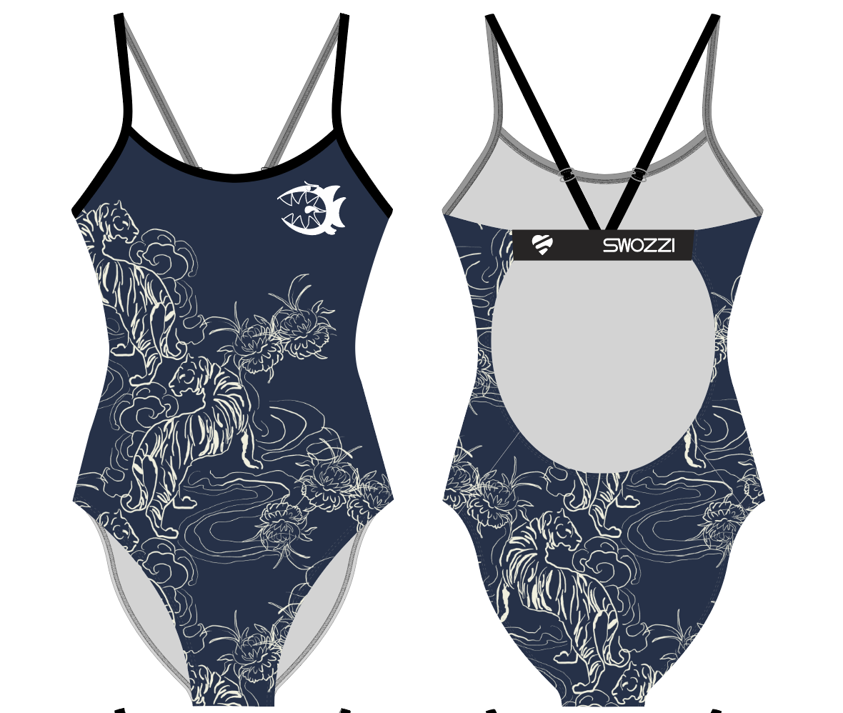 Women's One Piece Tiger Flower (Sihlfisch)
