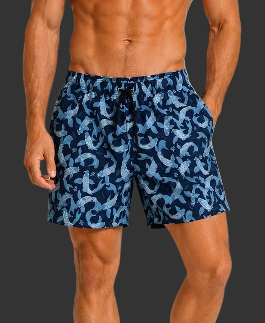 Men's Swim Shorts Koi Fish